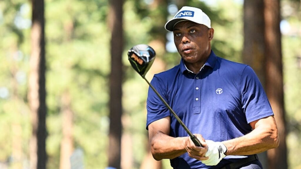 Charles Barkley shows new golf game at American Century Championship