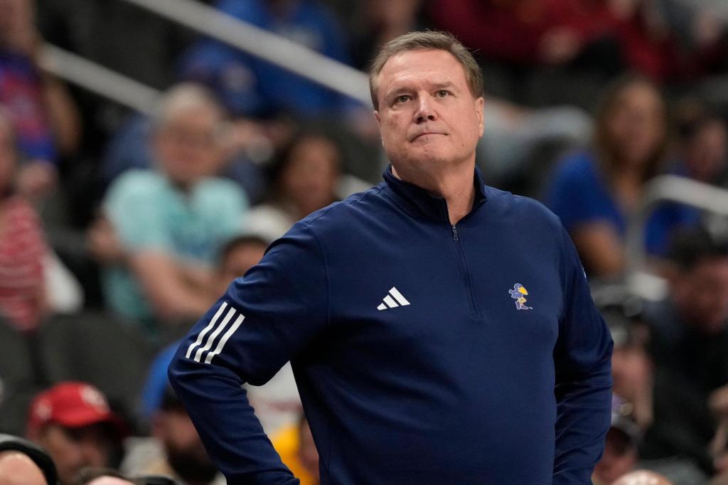 Kansas men's basketball coach has 2 stents inserted
