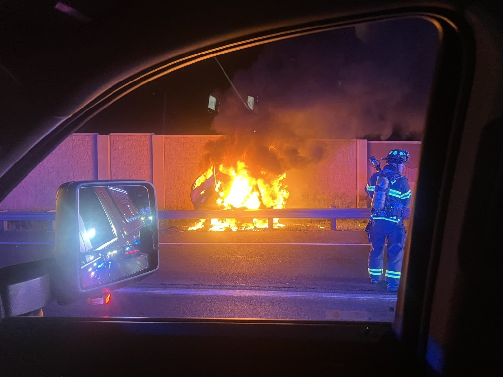 Fiery crash on NB I-25 near Thornton leaves one dead