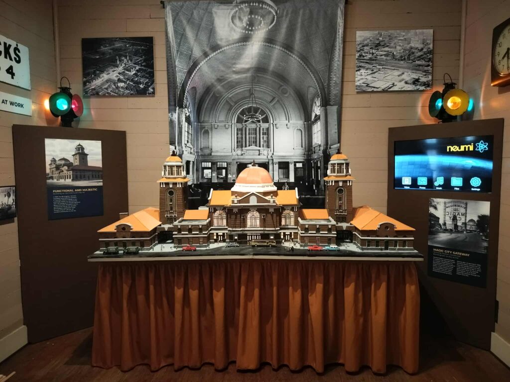 New Birmingham Terminal Station exhibit opening at Historic Leeds Depot, August 2