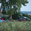 A campsite in the Urban Reserve