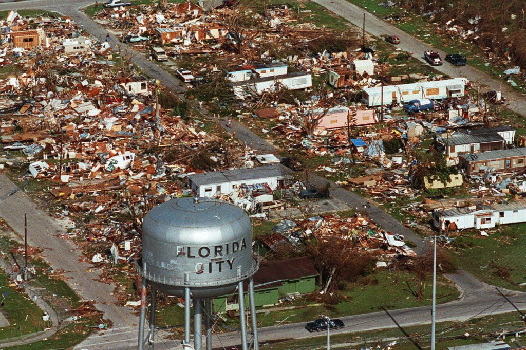 August 24, Hurricane Andrew strikes Florida