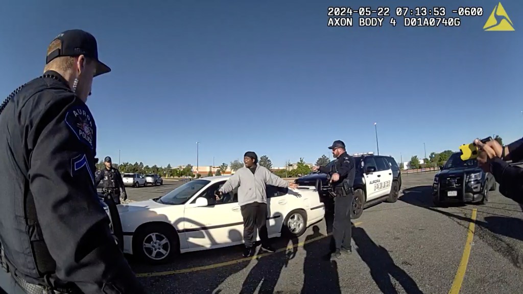 Aurora police shoot pleading father with Taser, bodycam shows