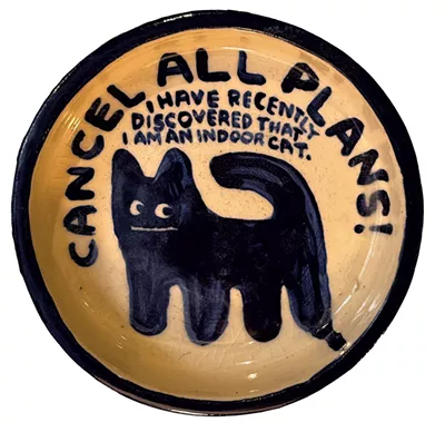 cat dish - ALICE DODGE ©️ SEVEN DAYS