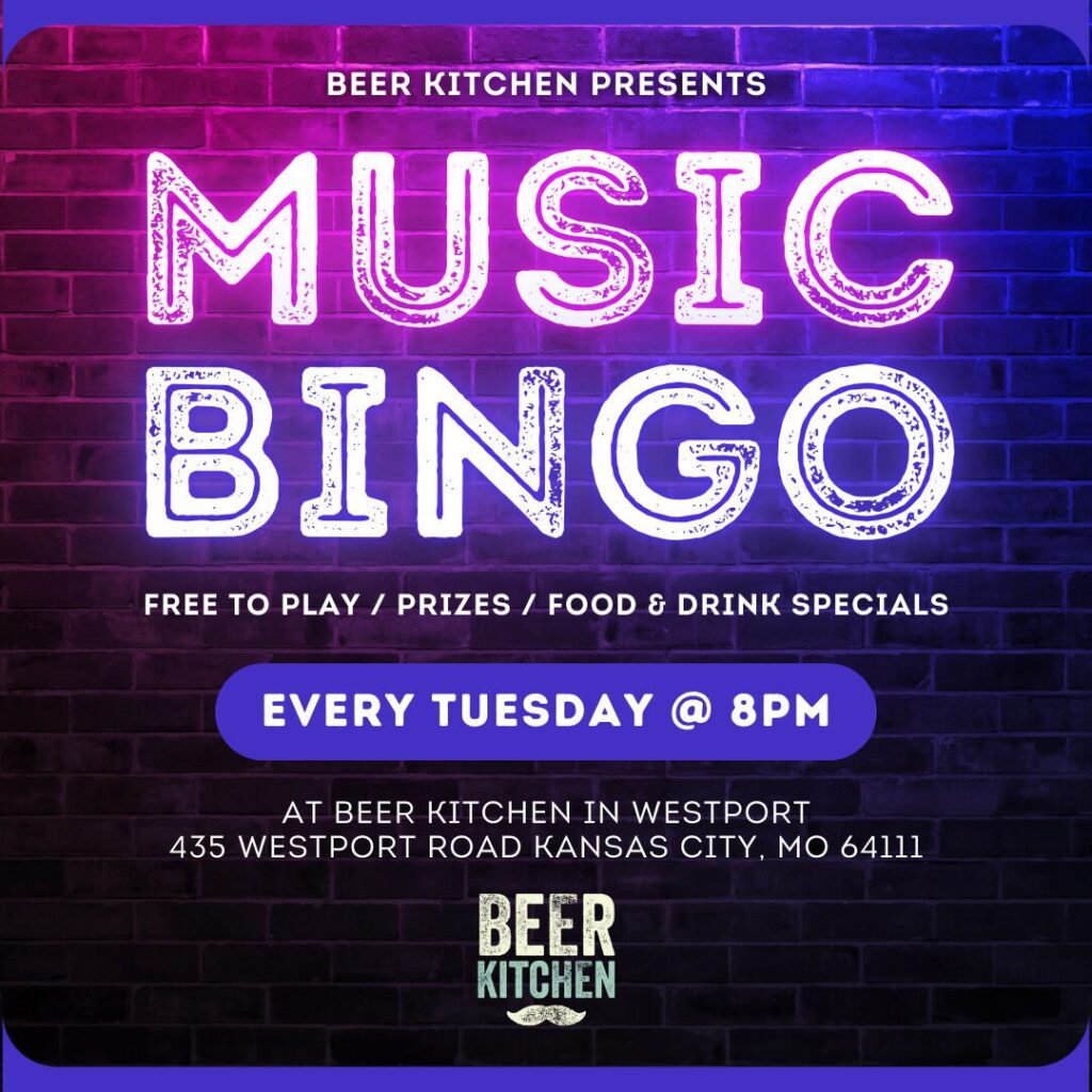 Beer Kitchen Music Bingo – Event_Image [EVENT]