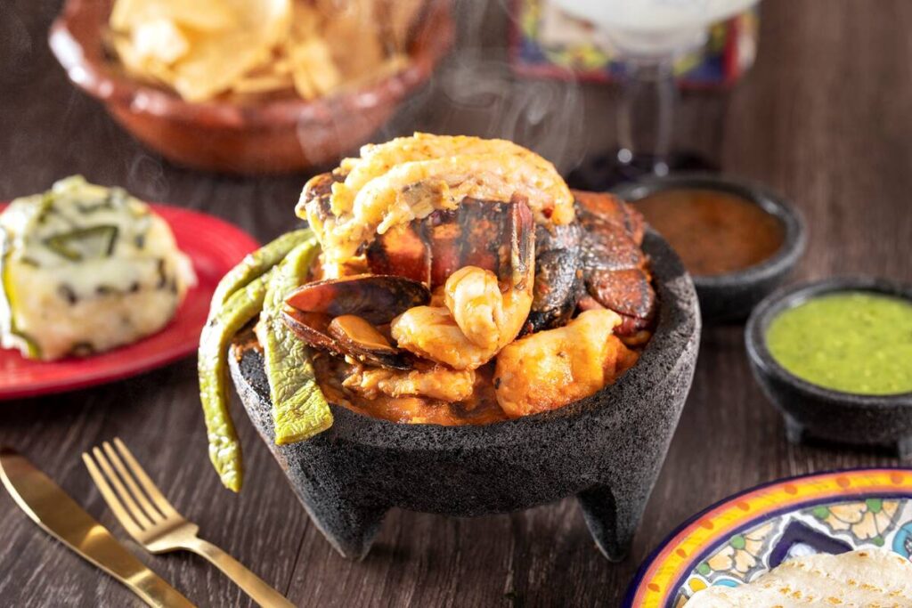 Seafood molcajete from Leticia's Cocina & Cantina, which is opening a location in late August 2 ...