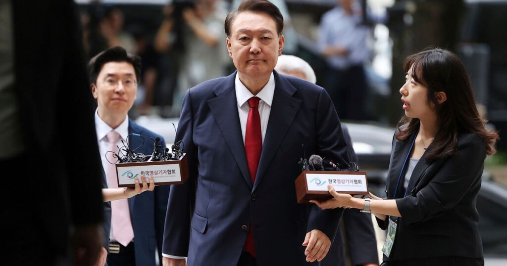 South Korea’s jailed ex-leader Yoon resists questioning by taking off prison uniform