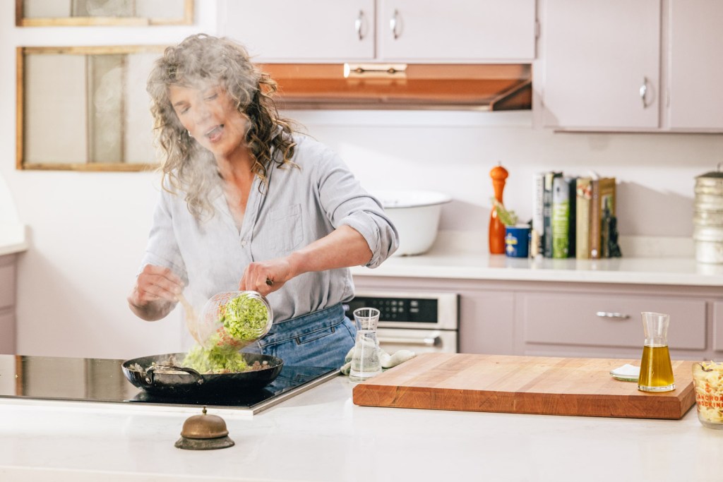 Vivian Howard in a still from Kitchen Curious. Photo by Baxter Miller.