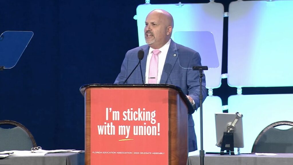 Florida teachers union president slams intimidation after state threatens social media probe