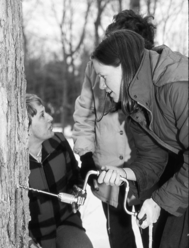 Megan Camp during a 'Project Seasons' workshop in spring 1986