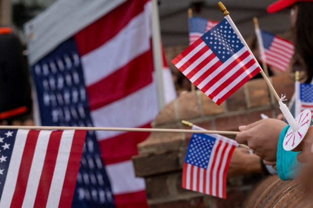 Hundreds attended a memorial vigil for Charlie Kirk at the...