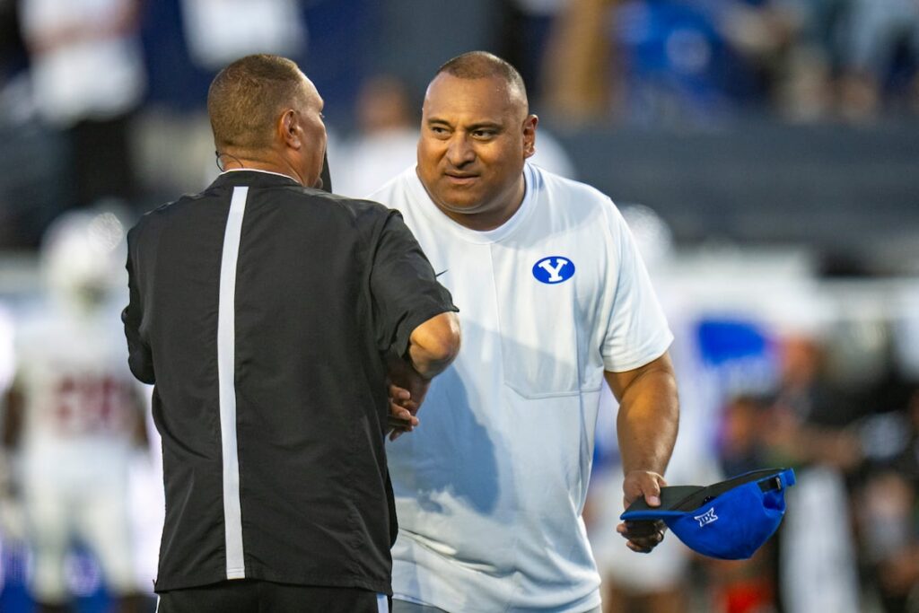 BYU football coach Kalani Sitake addresses UCLA rumors after Deshaun Foster is fired
