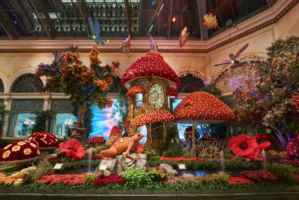 "Autumn Majesty: A Glamorous Harvest" is on display through Nov. 8 at The Bellagio Conservatory ...