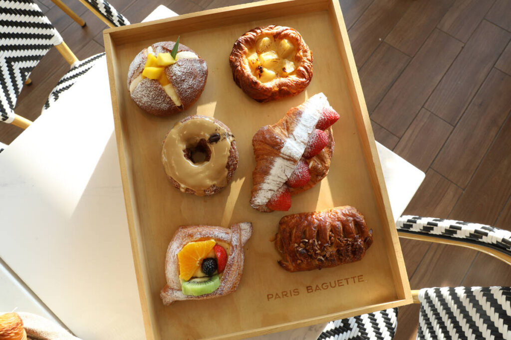 Baked goods from Paris Baguette, the global Korean bakery chain. The owner of several Paris Bag ...