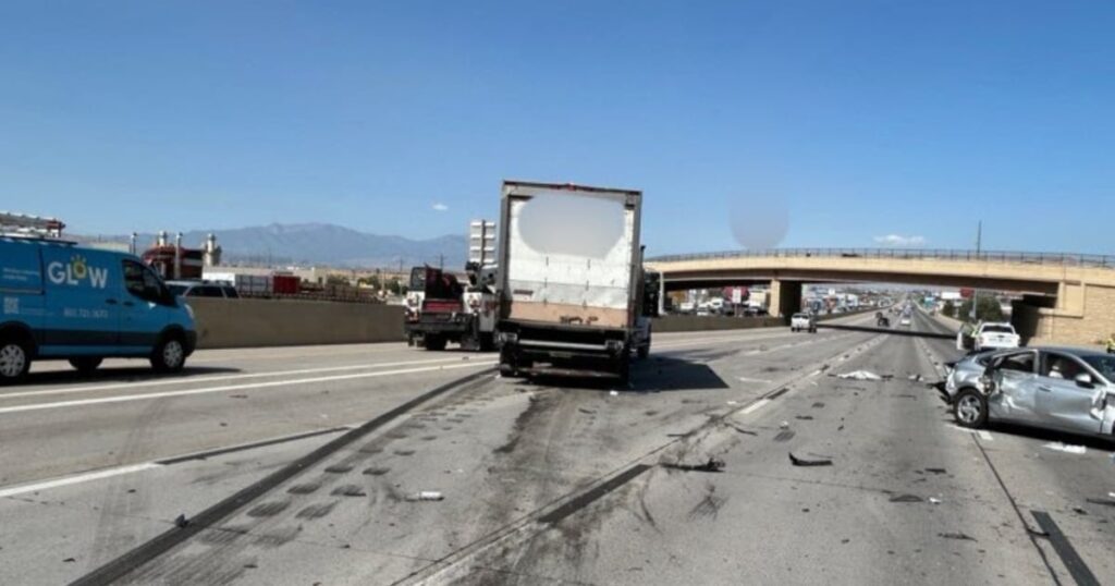 Teen girls found inside refrigerated truck involved in Wednesday I-15 crash