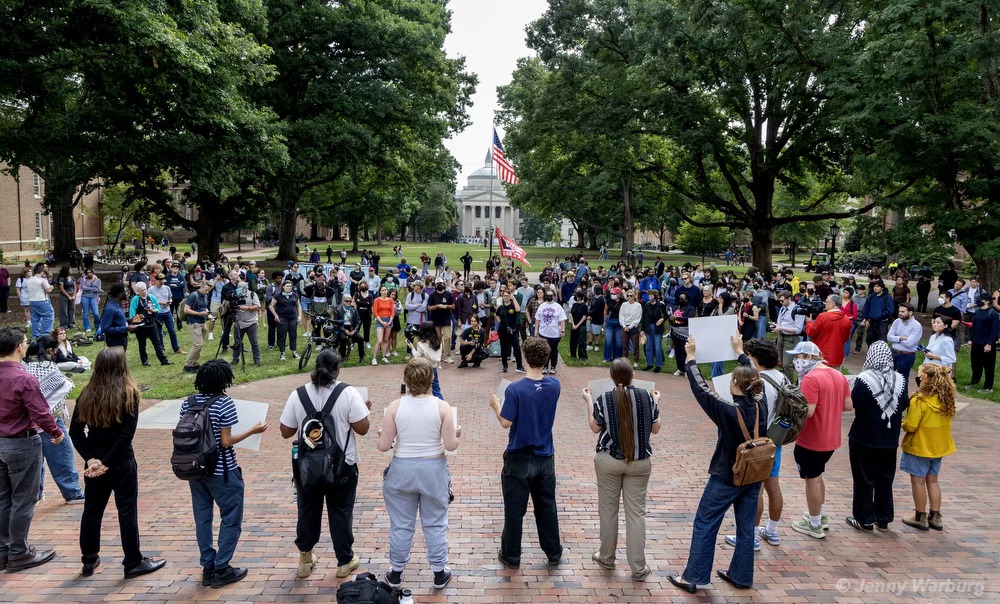 Community protests UNC's suspension of professor Dwayne Dixon