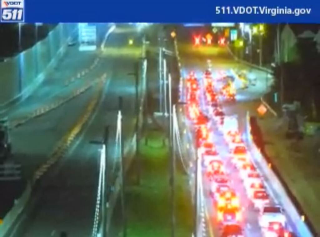 All lanes on I-64 west are blocked