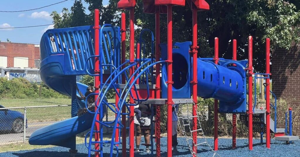 Local volunteers bring new life to Fairfield East Community Center playground