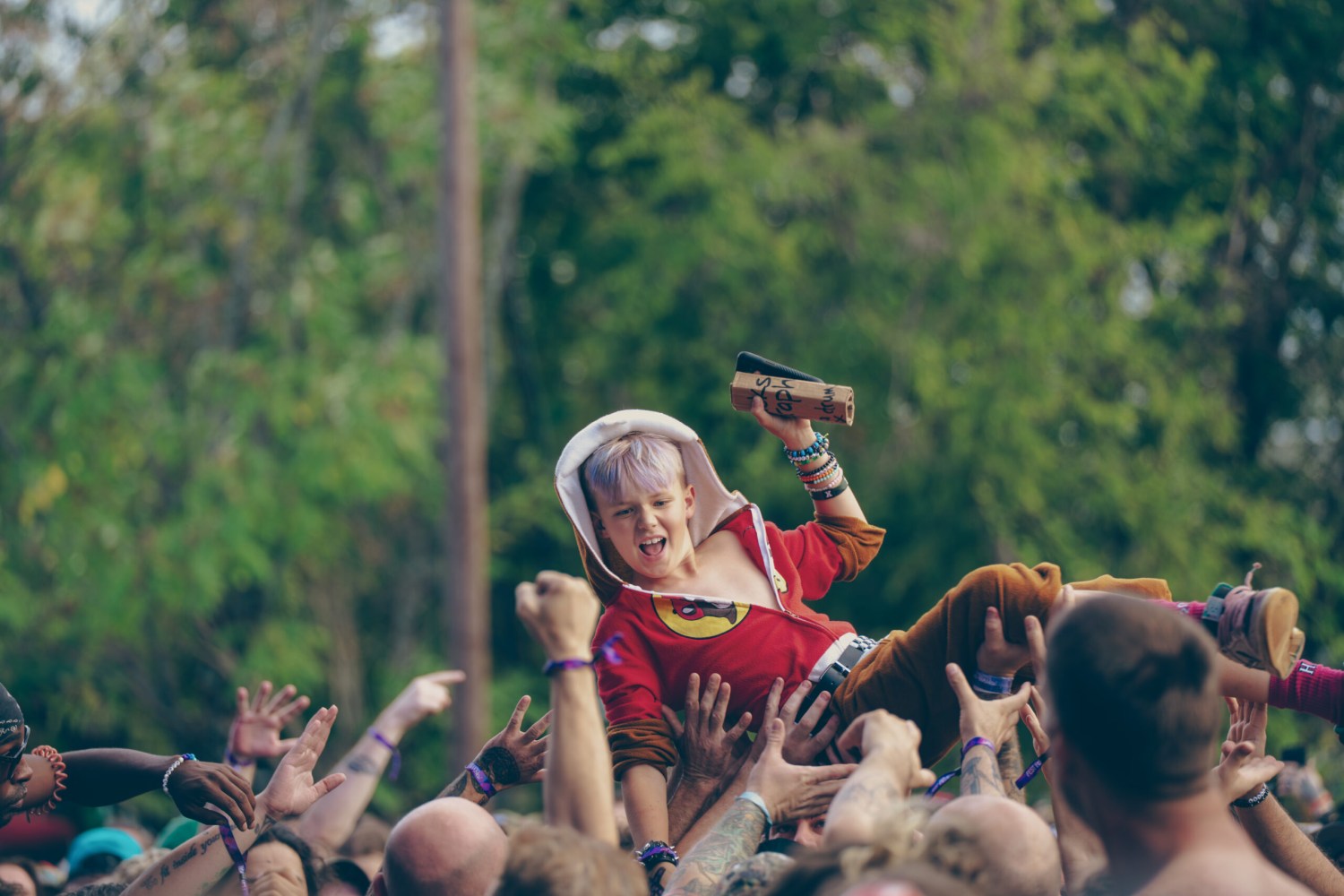 Furnace Fest rocked Birmingham's Sloss Furnaces once again; festival to return in 2026 3 Crowd surfing at Furnace Fest. (Matt DeBenedictis / Furnace Fest)