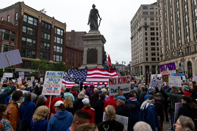 Mainers gather across the state for latest No Kings protests