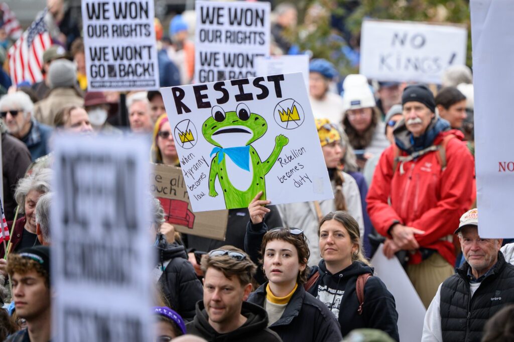 Thousands Say 'No Kings' at Protests Across Vermont