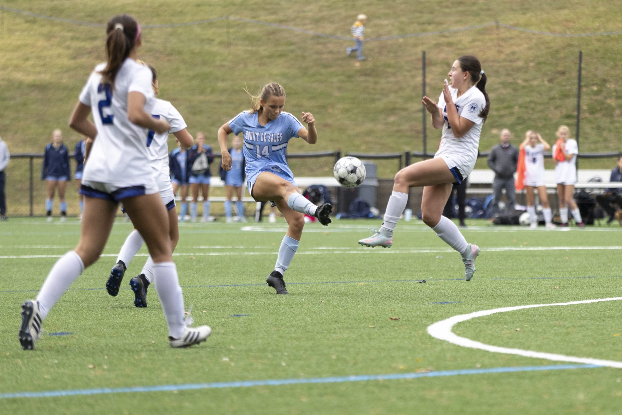 Karis Tate fires off a long shot during the IAAM...