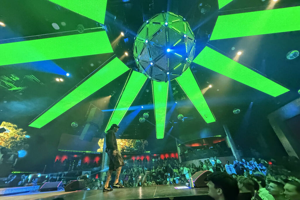 Rap star Wiz Khalifa is shown at three-time WNBA champion Las Vegas Aces' party at Drais Nightc ...