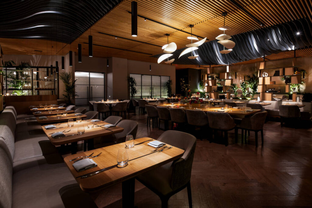 The main dining room of Boa Steakhouse, which opened Oct. 17, 2025, in The Venetian on the Las ...