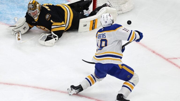 Bruins improve to 3-0 with strong defense vs. Buffalo Sabres