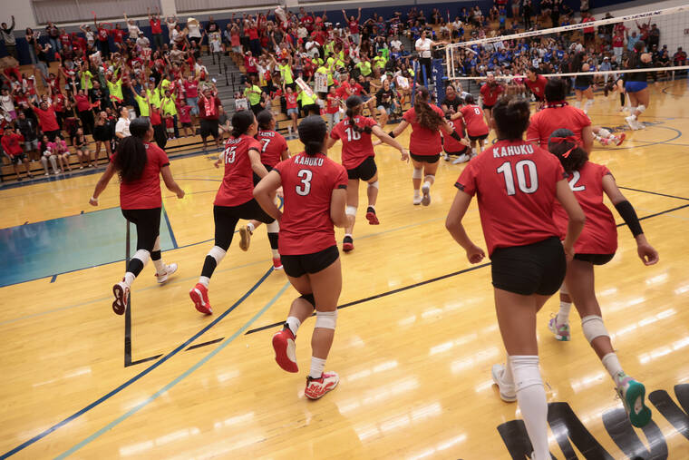 Kahuku holds off Moanalua to capture OIA D-I girls volleyball title