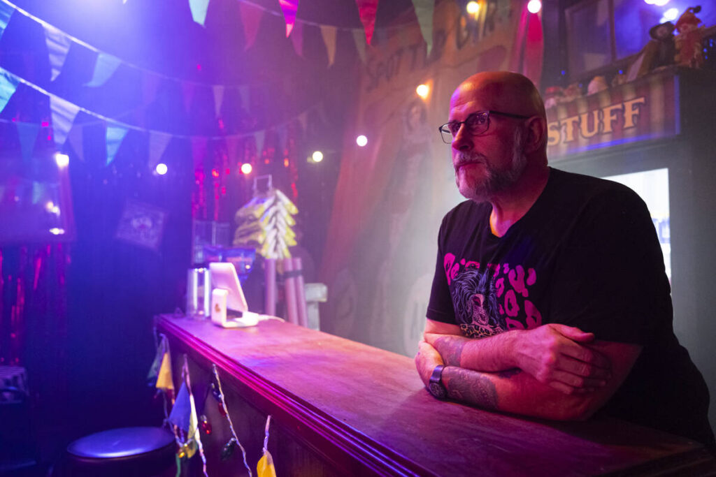 Troy Heard, founder and artistic director of the Majestic Repertory Theatre, poses for a portra ...