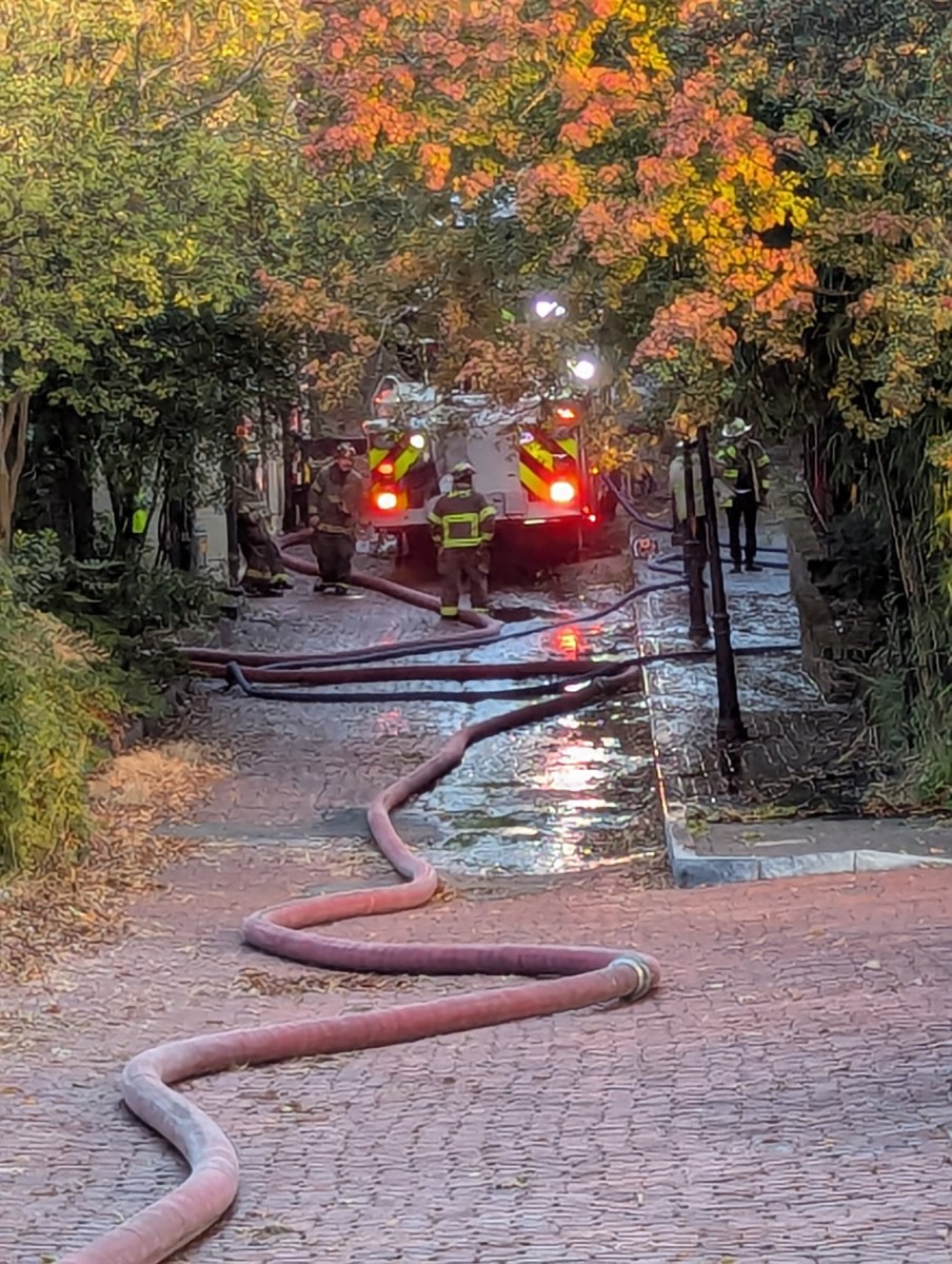 Firefighters battle intense blaze on Cobb Lane in Five Points South 4 Fire in Five Points South on 10/31/2025