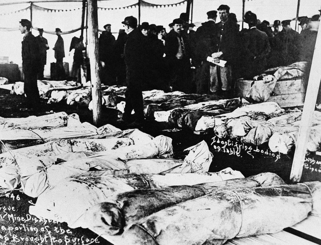 November 13, Hundreds of men and boys killed in coal mine fire