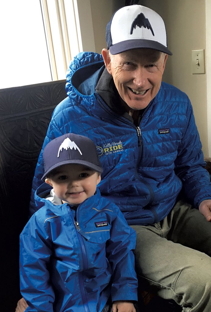 Rick Davis with his grandson