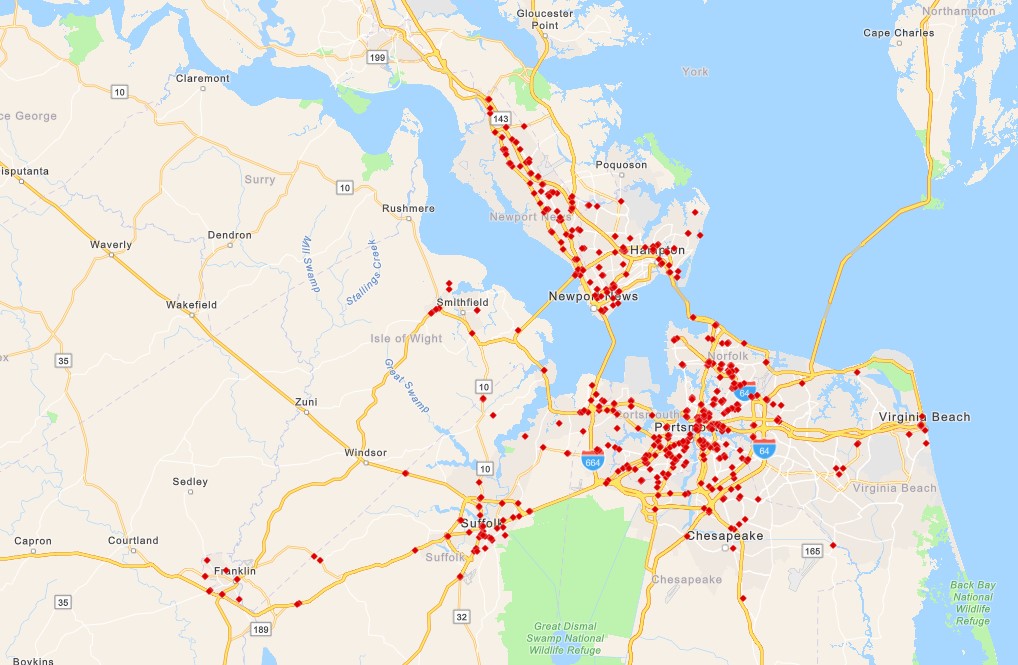More than 600 Flock camera locations in Hampton Roads are public for the first time. See the map. – The Virginian-Pilot