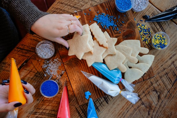 The cookie kit from Olive & Finch is available in both Christmas and Hanukkah themes. (Provided by Olive & Finch)