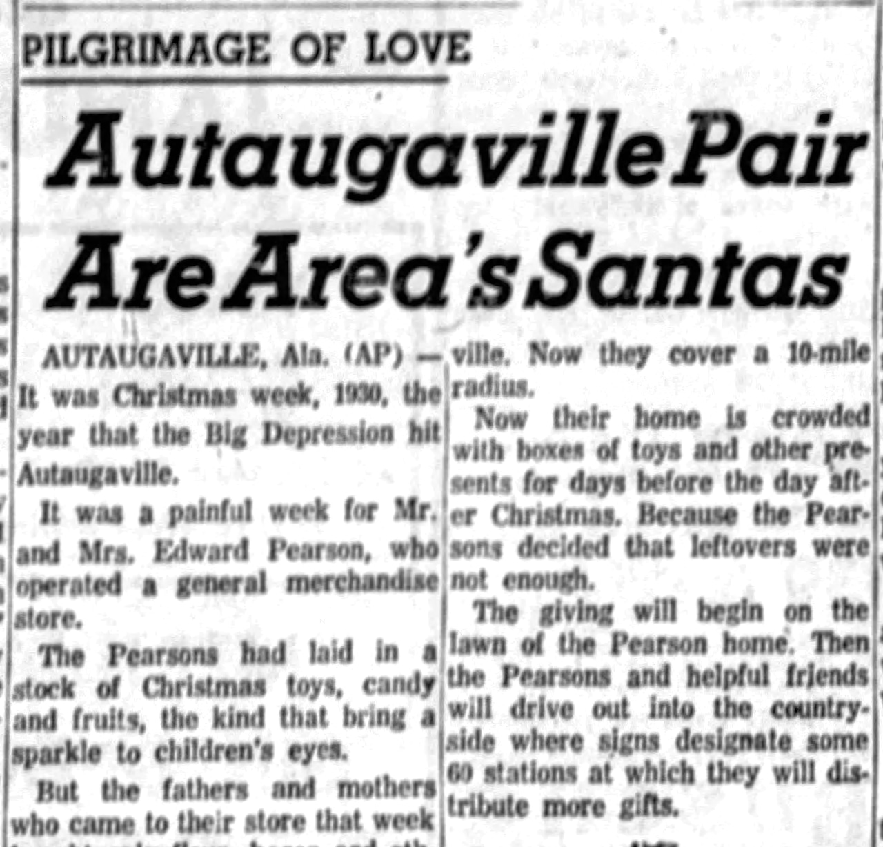 Pearsons at Christmas