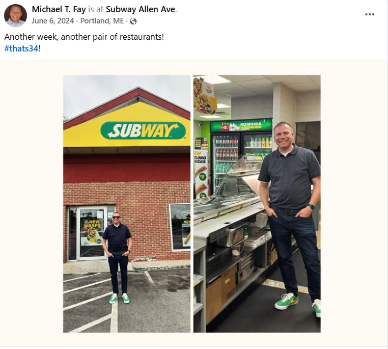 Lisbon Falls, Portland, Westbrook among Subway locations closed by state