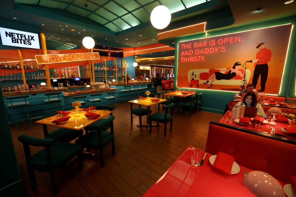 Netflix Bites at MGM Grand in Las Vegas is shown Monday, Feb. 10, 2025. The restaurant, which d ...