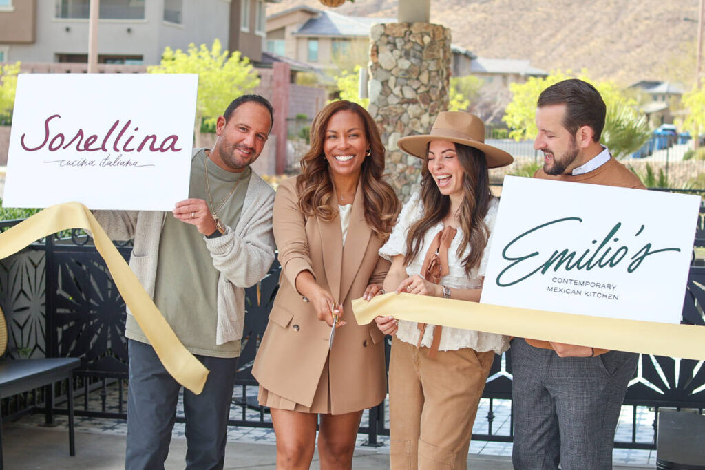 At the March 2025 ribbon cutting ceremony in southwest Las Vegas for Sorellina Cucina Italiana ...