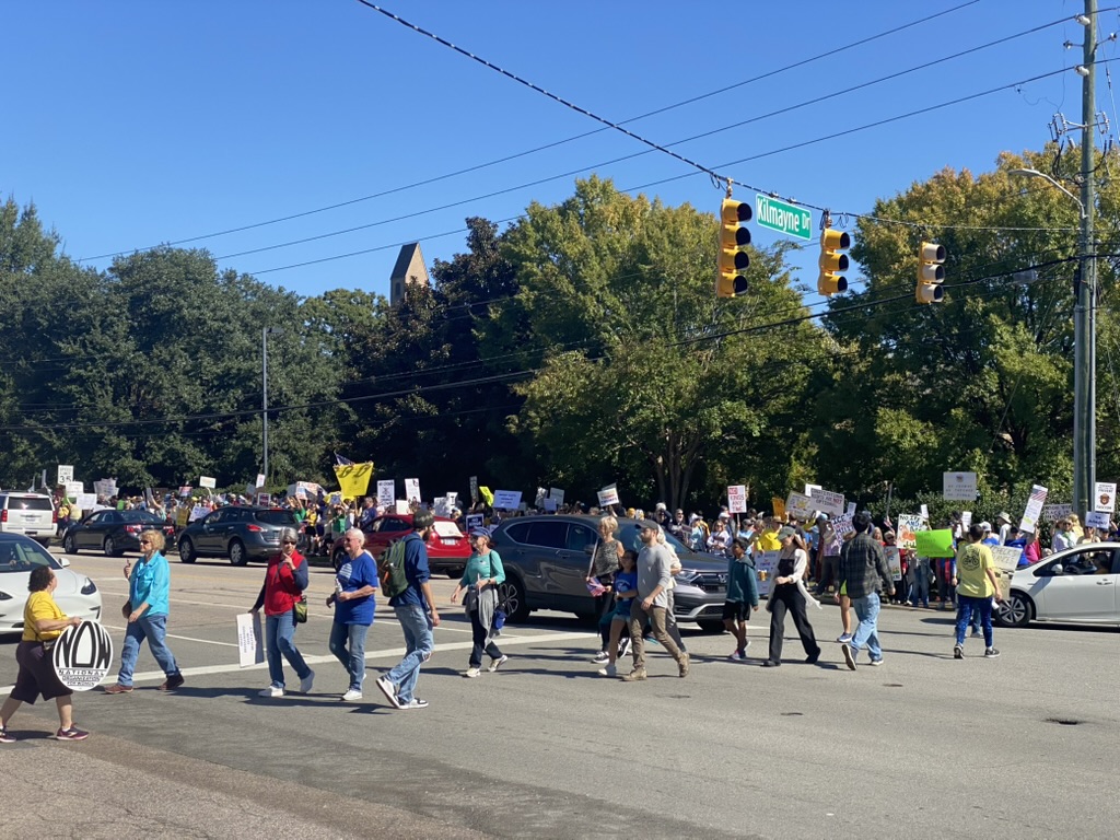 From A Retirement Community to A 5,000 Person Protest, This Cary Activist Group is Growing