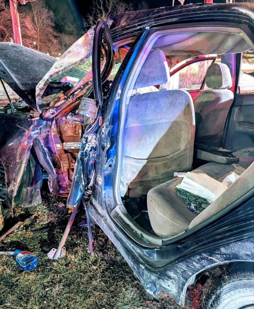 No DUI or other charges against a woman who crashed her car overnight New Year's Eve.