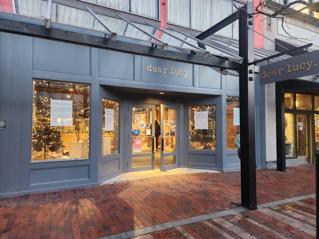 Dear Lucy Announces Closure on Burlington's Church Street