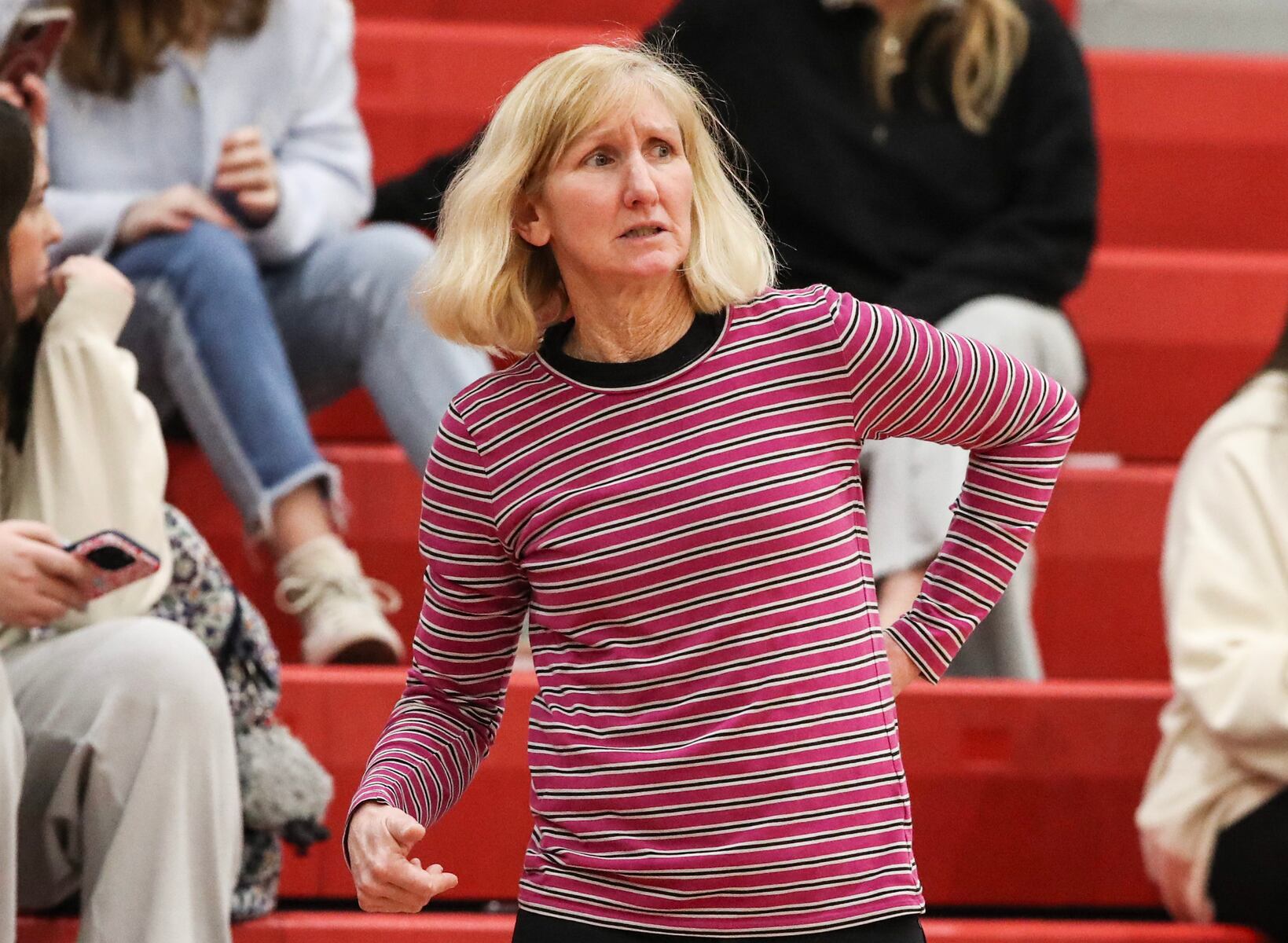 Ocean City head coach Trish Henry during the girls basketball game between Ocean City and Atlantic City at Ocean City High School in Ocean City, NJ on 1/14/26.
