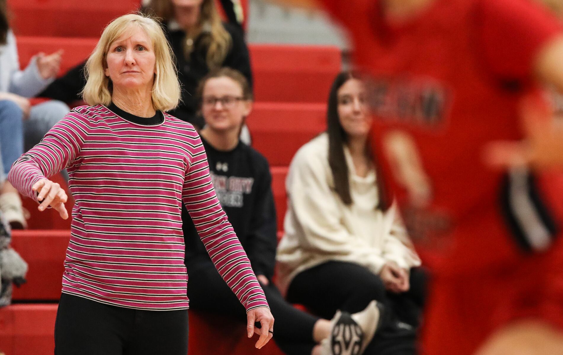 Ocean City head coach Trish Henry during the girls basketball game between Ocean City and Atlantic City at Ocean City High School in Ocean City, NJ on 1/14/26.