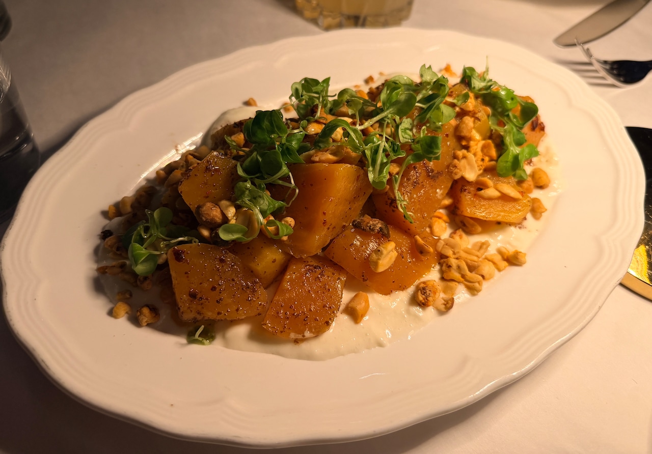 Beets and Cream dish at River Pointe Inn in Rumson, NJ