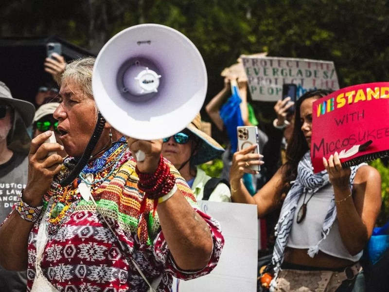 Trump vetoes Miccosukee flood protection, citing tribe’s opposition to ‘Alligator Alcatraz’