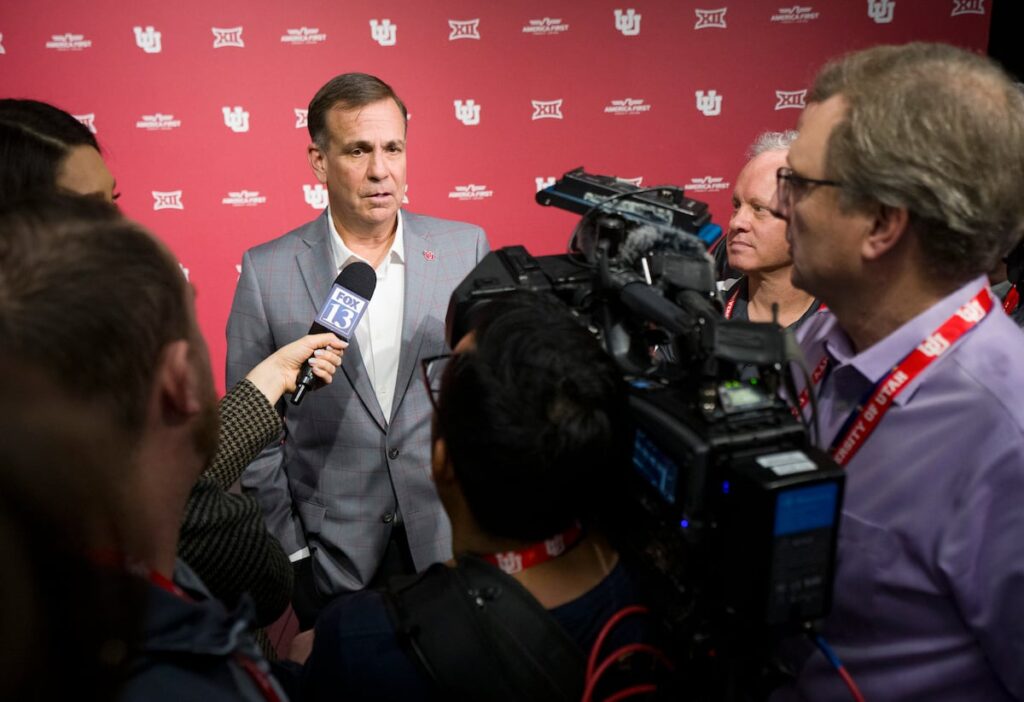 Did former Utah Utes coach Kyle Whittingham ask for an extension before leaving for Michigan??