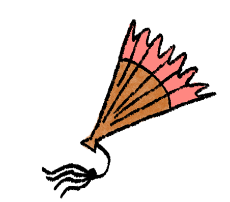 illustration of a hand fan