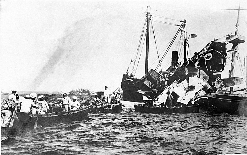 February 15, USS Maine explodes in Havana Harbor